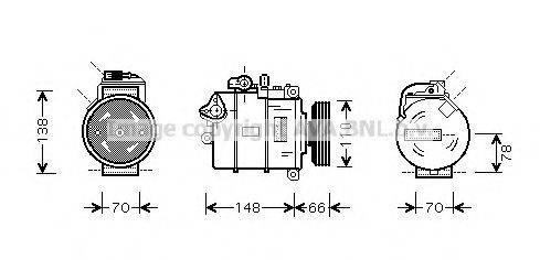 AVA QUALITY COOLING AIK275 Компресор, кондиціонер