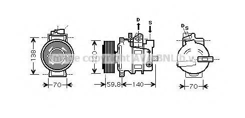 AVA QUALITY COOLING AIK278 Компресор, кондиціонер