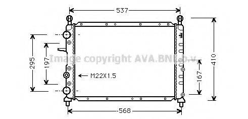 AVA QUALITY COOLING AL2048 Радіатор, охолодження двигуна