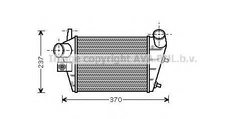 AVA QUALITY COOLING AL4085 Інтеркулер