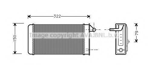 AVA QUALITY COOLING AL6037 Теплообмінник, опалення салону