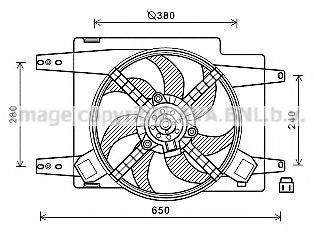 AVA QUALITY COOLING AL7522 Вентилятор, охолодження двигуна