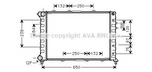 AVA QUALITY COOLING ALA2038 Радіатор, охолодження двигуна