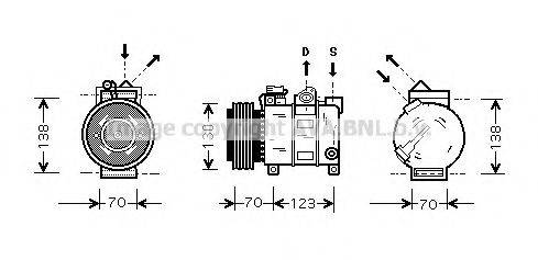 AVA QUALITY COOLING ALAK016 Компресор, кондиціонер