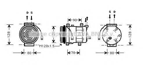 AVA QUALITY COOLING ALK010 Компресор, кондиціонер