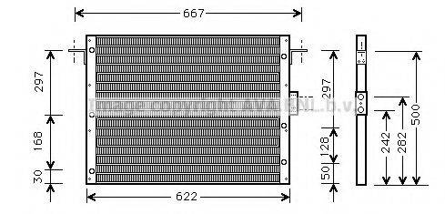 AVA QUALITY COOLING AU5075 Конденсатор, кондиціонер