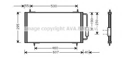 AVA QUALITY COOLING AU5147 Конденсатор, кондиціонер