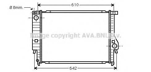 AVA QUALITY COOLING BW2096 Радіатор, охолодження двигуна