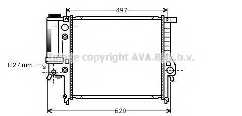 AVA QUALITY COOLING BW2125 Радіатор, охолодження двигуна