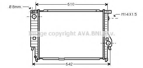 AVA QUALITY COOLING BW2144 Радіатор, охолодження двигуна