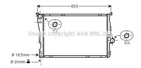 AVA QUALITY COOLING BW2278 Радіатор, охолодження двигуна