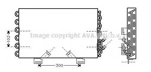 AVA QUALITY COOLING BW5198 Конденсатор, кондиціонер