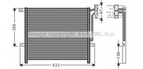 AVA QUALITY COOLING BW5369 Конденсатор, кондиціонер