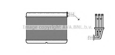 AVA QUALITY COOLING BW6188 Теплообмінник, опалення салону