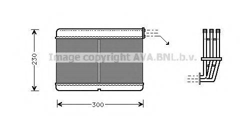 AVA QUALITY COOLING BW6212 Теплообмінник, опалення салону