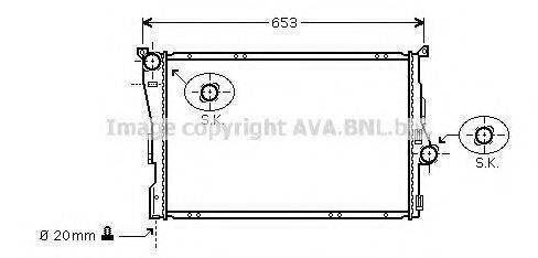 AVA QUALITY COOLING BWA2278 Радіатор, охолодження двигуна