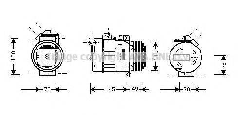 AVA QUALITY COOLING BWAK237 Компресор, кондиціонер