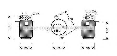 AVA QUALITY COOLING BWD028 Осушувач, кондиціонер