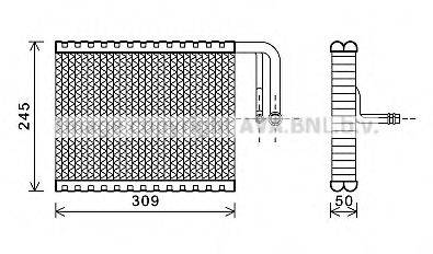 AVA QUALITY COOLING BWV402 Випарник, кондиціонер