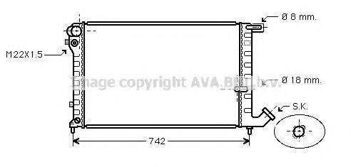 AVA QUALITY COOLING CN2148 Радіатор, охолодження двигуна