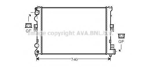 AVA QUALITY COOLING CNA2078 Радіатор, охолодження двигуна