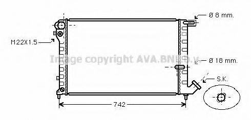 AVA QUALITY COOLING CNA2134 Радіатор, охолодження двигуна