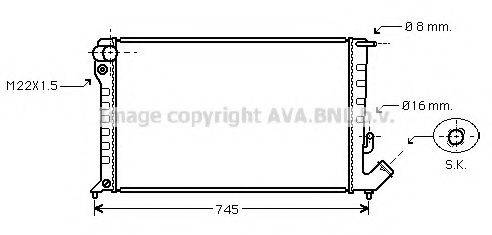 AVA QUALITY COOLING CNA2151 Радіатор, охолодження двигуна