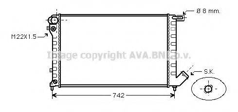 AVA QUALITY COOLING CNA2159 Радіатор, охолодження двигуна