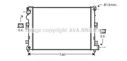 AVA QUALITY COOLING CNA2208 Радіатор, охолодження двигуна