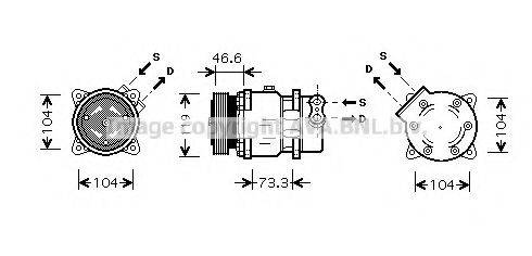 AVA QUALITY COOLING CNK218 Компресор, кондиціонер