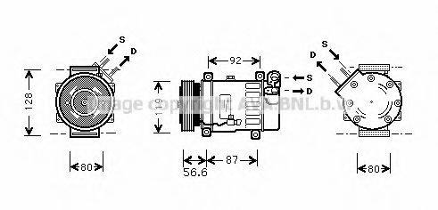 AVA QUALITY COOLING CNK238 Компресор, кондиціонер