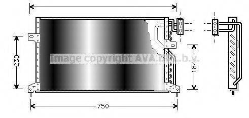 AVA QUALITY COOLING CR5020 Конденсатор, кондиціонер