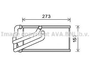 AVA QUALITY COOLING CR6140 Теплообмінник, опалення салону