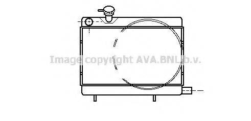 AVA QUALITY COOLING DF2000 Радіатор, охолодження двигуна