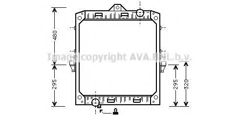 AVA QUALITY COOLING DF2002 Радіатор, охолодження двигуна