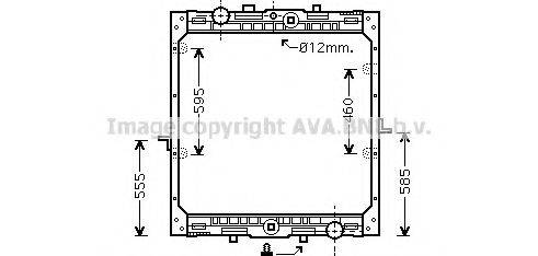 AVA QUALITY COOLING DF2004 Радіатор, охолодження двигуна