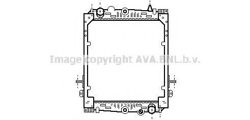 AVA QUALITY COOLING DF2023 Радіатор, охолодження двигуна