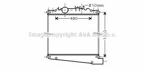 AVA QUALITY COOLING DF2031 Радіатор, охолодження двигуна