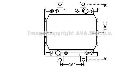 AVA QUALITY COOLING DF2044 Радіатор, охолодження двигуна