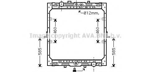 AVA QUALITY COOLING DF2045 Радіатор, охолодження двигуна