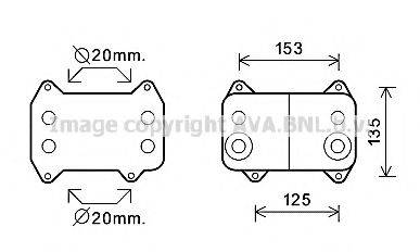 AVA QUALITY COOLING DF3054 масляний радіатор, моторне масло