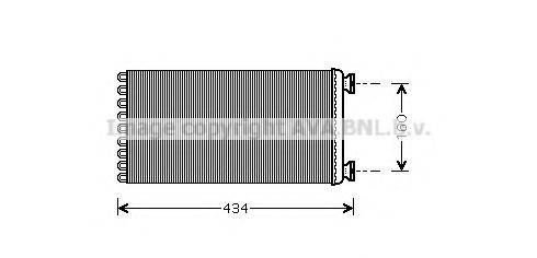 AVA QUALITY COOLING DF6036 Теплообмінник, опалення салону