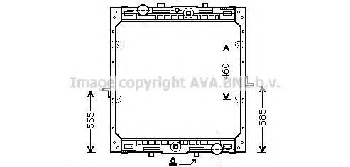 AVA QUALITY COOLING DFA2004 Радіатор, охолодження двигуна