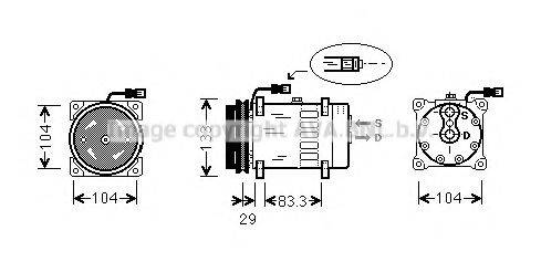 AVA QUALITY COOLING DFAK025 Компресор, кондиціонер