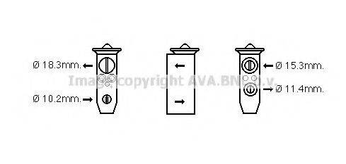 AVA QUALITY COOLING DN1357 Розширювальний клапан, кондиціонер