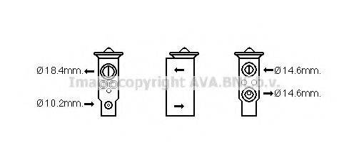 AVA QUALITY COOLING DN1379 Розширювальний клапан, кондиціонер