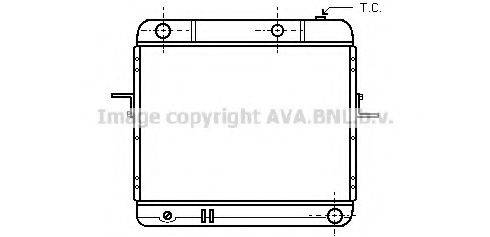 AVA QUALITY COOLING DN2104 Радіатор, охолодження двигуна