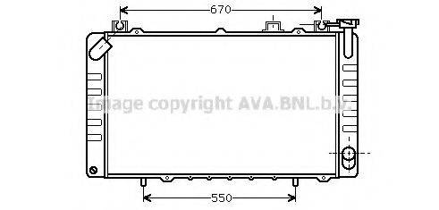 AVA QUALITY COOLING DN2172 Радіатор, охолодження двигуна