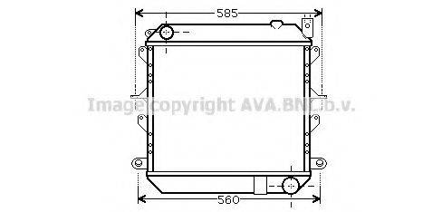 AVA QUALITY COOLING DN2310 Радіатор, охолодження двигуна