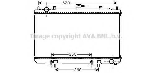 AVA QUALITY COOLING DN2320 Радіатор, охолодження двигуна